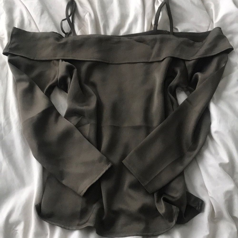 Satin Off Shoulder Top
